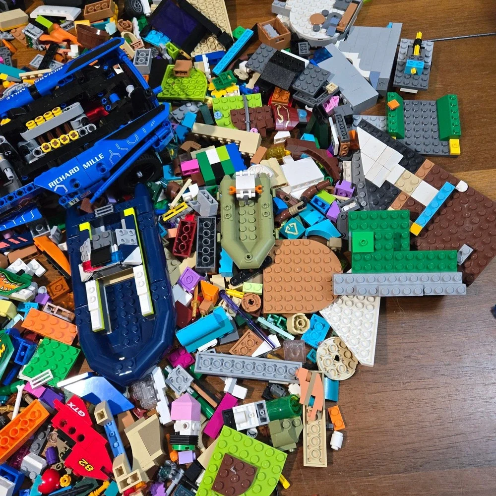 Bulk Lego Bricks Lot 6lbs Assorted Technic McLaren Senna GTR Parts Mixed